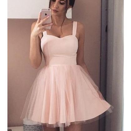 Simple Cheap Light Pink A-line Short Homecoming Prom Dress, PD32146 on ...