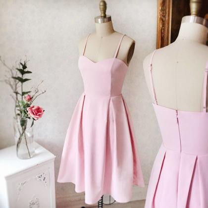 Charming Prom Dress, A Line Pink Short Homecoming..