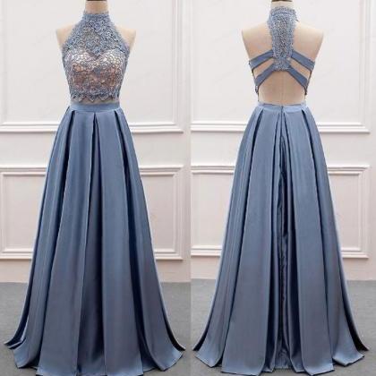 Sexy Two Piece Long Prom Dresses With..