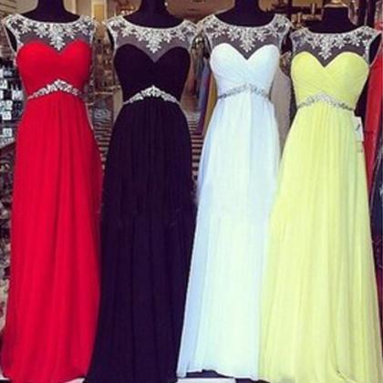 Cap Sleeve Prom Dress, Long Prom Dress, Affordable..