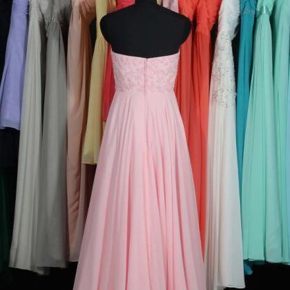 Sweetheart Bridesmaid Dress,pink Bridesmaid Dress,..
