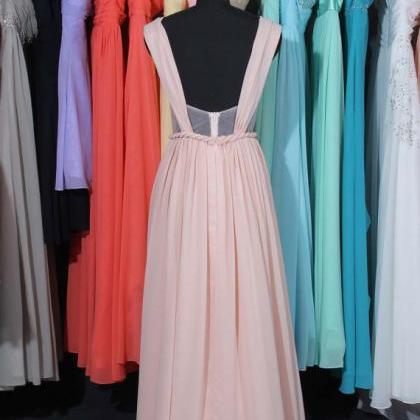 Pearl Bridesmaid Dress, Pink Bridesmaid Dress,..