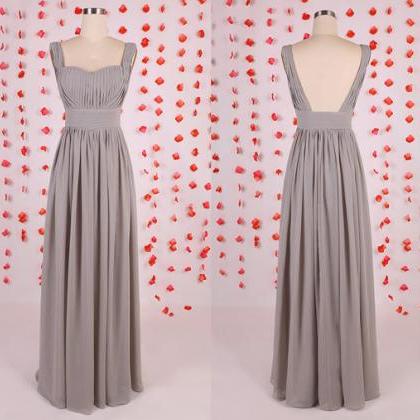 Elegant Bridesmaid Dress, Design Silver Bridesmaid..