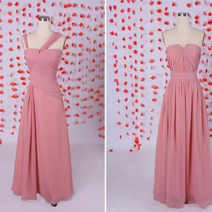 Simple Dusty Bridesmaid Dress,pink Bridesmaid..