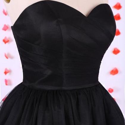 Simple Prom Dress,sweetheart Black Prom Dress,..