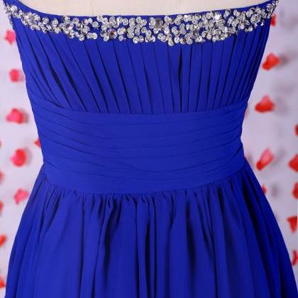 Gorgeous Long Prom Dress,royal Blue Prom..