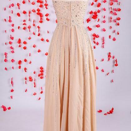 Gorgeous Prom Dress,long Prom Dress,champagne Prom..