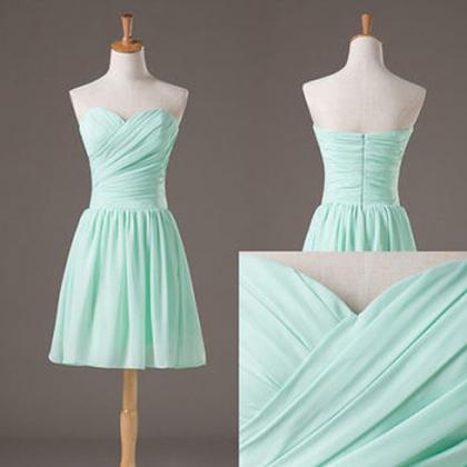 Mint Bridesmaid Dress, Short Bridesmaid Dress,..