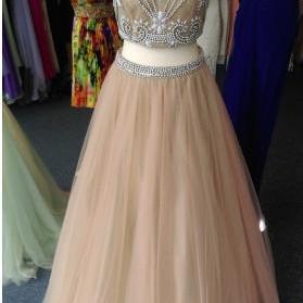 Real Made Prom Dresses, Two Pieces Prom Dresses,..
