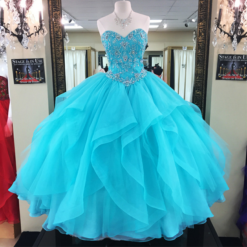 Turquoise Quinceanera Dresses,ball Gowns Prom Dresses,sweet 16 Dresses,elegant Quinceanera Dresses, Pd1224