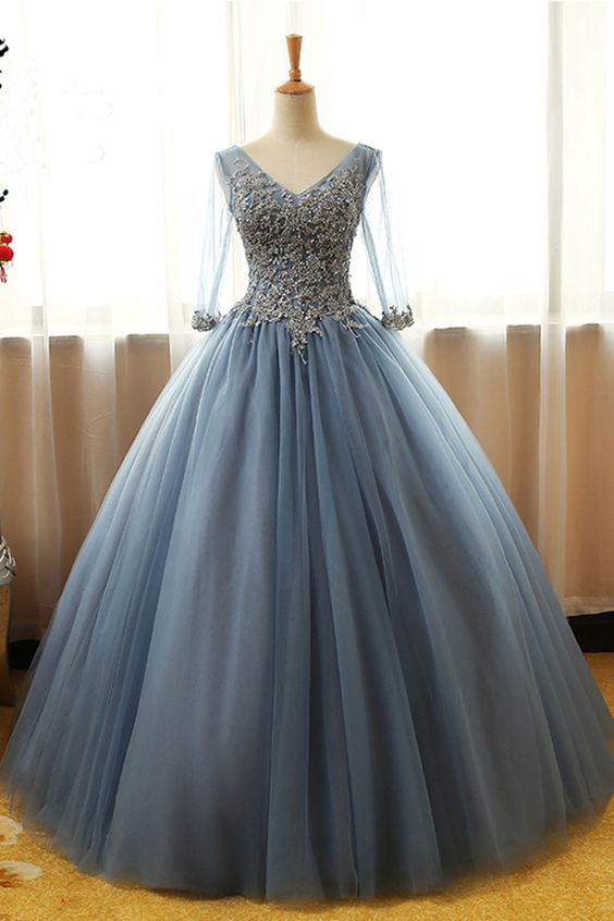 Elegant Prom Dress,long Prom Dresses,tulle Ball Gown Prom Formal Prom Dresses,pd14090