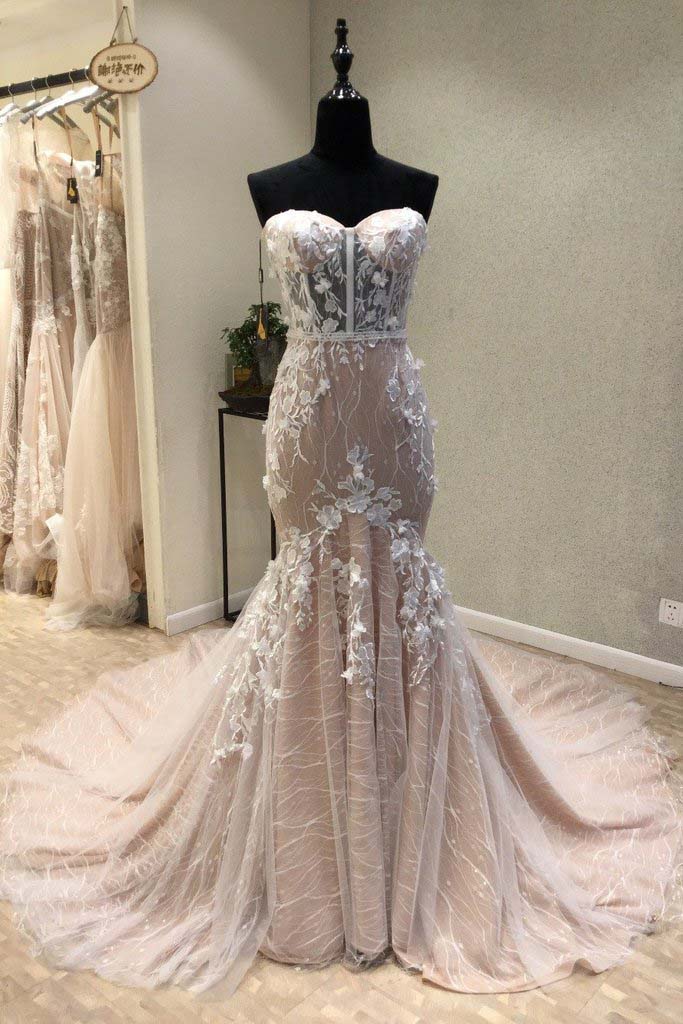 Sexy Prom Dress,see Through Prom Dress,lace Evening Dress,mermaid Evening Prom Dresses,unique Party Dress,custom Long Prom Dresses,pd14153