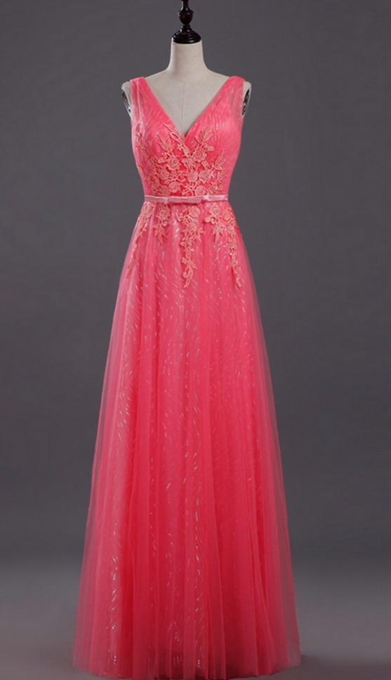 Charming Prom Dress, Elegant Prom Dresses, Tulle Evening Dress, Long Homecoming Dress,pd14978