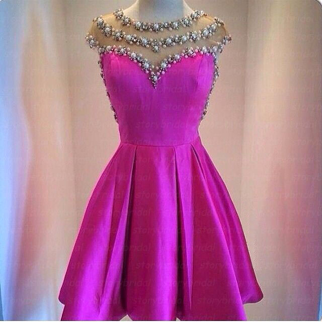 Rose Red Prom Dress, Short Prom Dress, Short Sleeve Prom Dress, Junior Prom Dress, Cute Prom Dress, Bd27