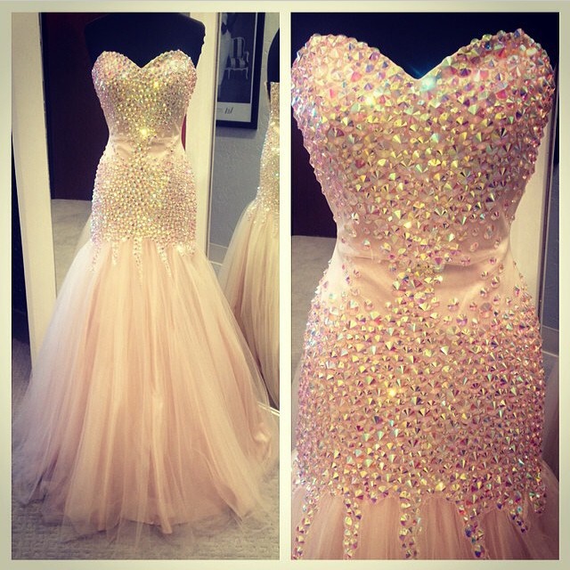 mermaid prom dress, sweet heart prom dress, gorgeous prom dress, prom dress with rhinestone, affordable prom dress, BD120