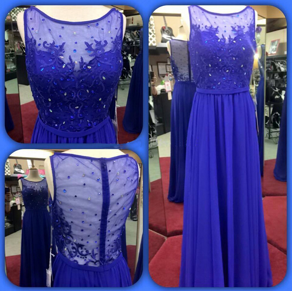 Royal Blue Prom Dress, Modest Prom Dress, Formal Prom Dress, Prom Dress, Sleeveless Prom Dress, Prom Dress, Bd219