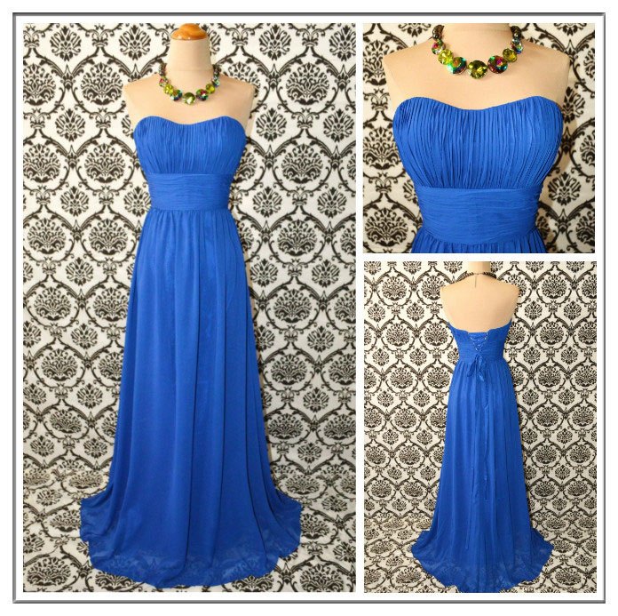 Blue Bridesmaid Dress, Sweet Heart Bridesmaid Dress, Chiffon Bridesmaid Dress, Prom Dress, Prom Dress, Bridesmaid Dress, Bd319