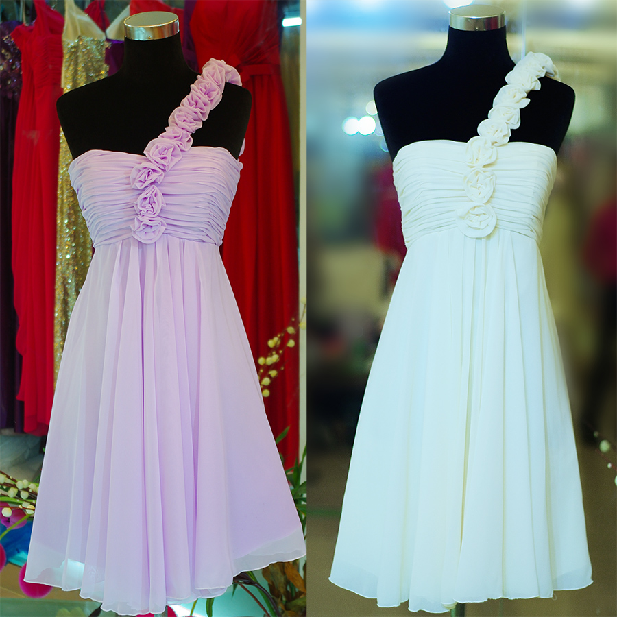 Bridesmaid Dress, Short Bridesmaid Dress, Dress For Wedding, One Shoulder Bridesmaid Dress, Knee-length Bridesmaid Dress, Bridesmaid Dress,