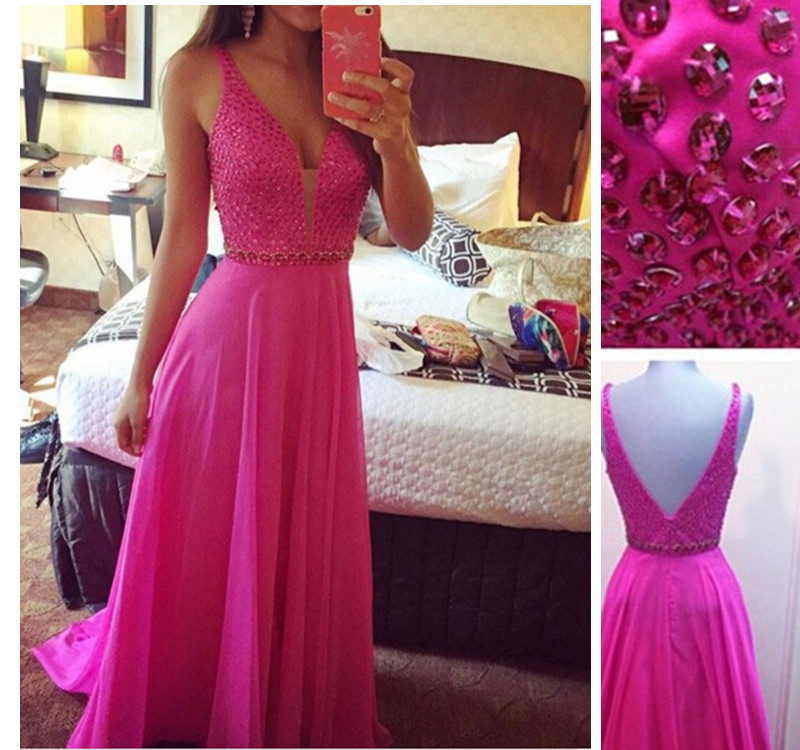 Pink Prom Dresses,2016 Evening Gown, Prom Gown,formal Prom Dress, Charming Prom Dress,party Dress , Pd58120