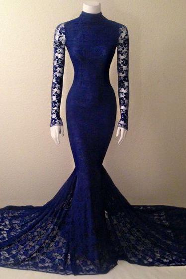Prom Dresses,royal Blue Prom Dress,formal Gown,prom Dresses,evening Gowns,lace Formal Gown For Teens, Pd3040