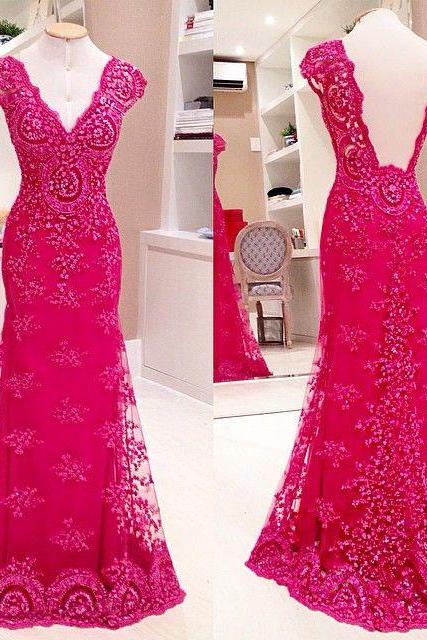Red Prom Dresses,prom Dress,red Prom Gown,lace Prom Gowns,elegant Evening Dress,modest Evening Gowns, Pd3056