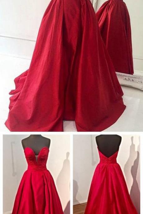 Sweetheart Ball Gown,gorgeous Evening Dress With Open Back,pd14340