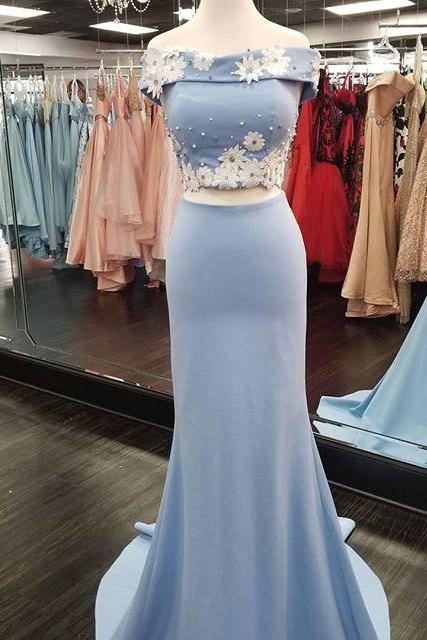 Charming Prom Dress, Blue Evening Dress, Sexy Long Prom Dresses,pd14922