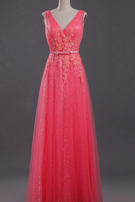 Charming Prom Dress, Elegant Prom Dresses, Tulle Evening Dress, Long Homecoming Dress,PD14978