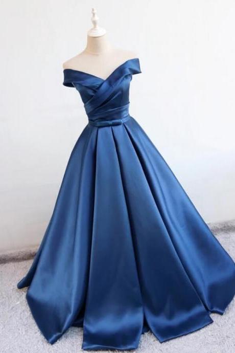 Charming Prom Dress, A Line Prom Dresses, Sexy Navy Blue Evening Dress,pd141041