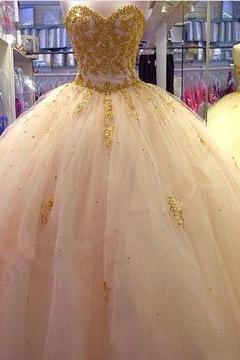 Sexy Sweetheart Tulle Appliques Beads Quinceanera Dress Ball Gowns Prom Dress,pd141132