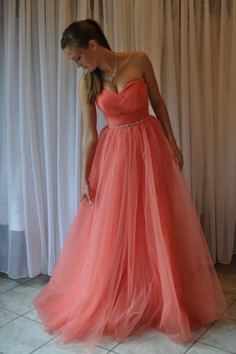 Prom Dress,long Prom Dresses, Prom Dresses,evening Dress Prom Gowns, Tulle Prom Dress, A-line Prom Gown,party Dress,pd17013