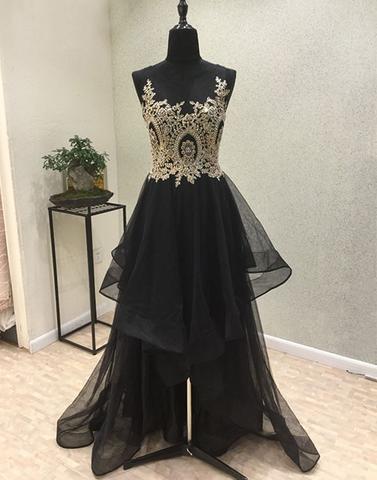Black Tulle Hi-lo Unique Charming Prom Dress, PD3106 on Luulla
