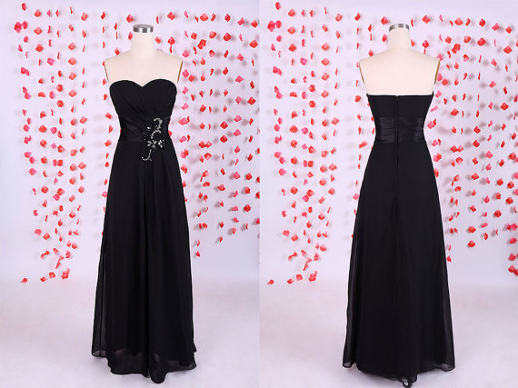 red and black long dress Sweetheart Party Dress, Red and Black Long Evening UK Size:18 Little Black Dresses Movie model-briege